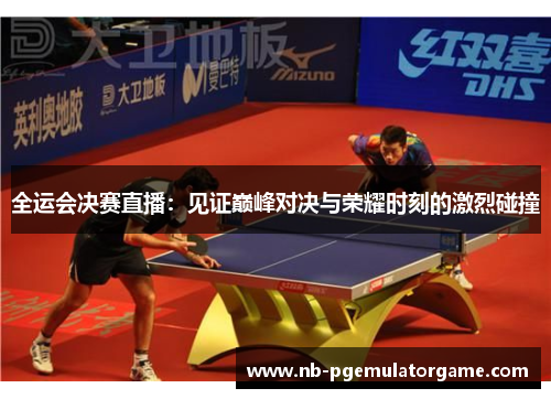 全运会决赛直播：见证巅峰对决与荣耀时刻的激烈碰撞