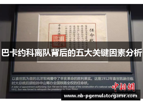 巴卡约科离队背后的五大关键因素分析